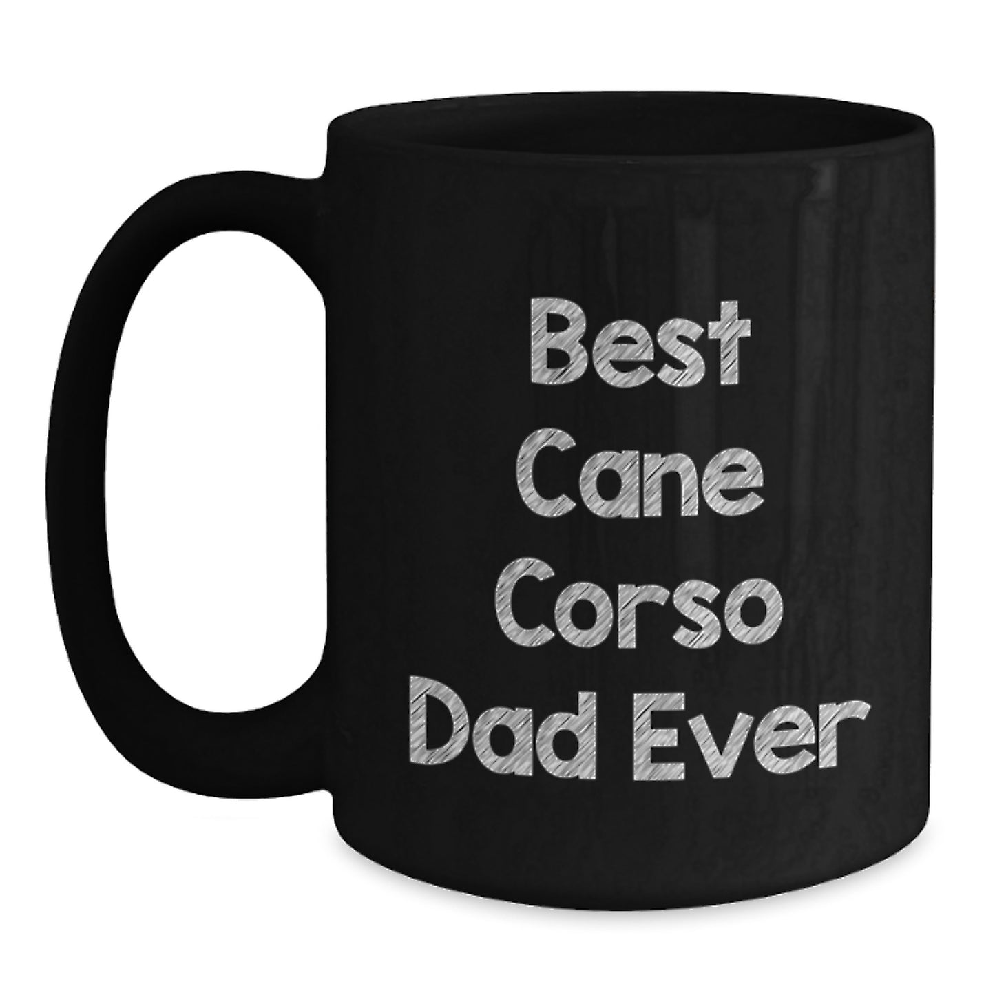 Cute Cane Corso Dad Gifts for Men Women Friends Valentines Day Unique Black Coffee Mugs from Dad - Main