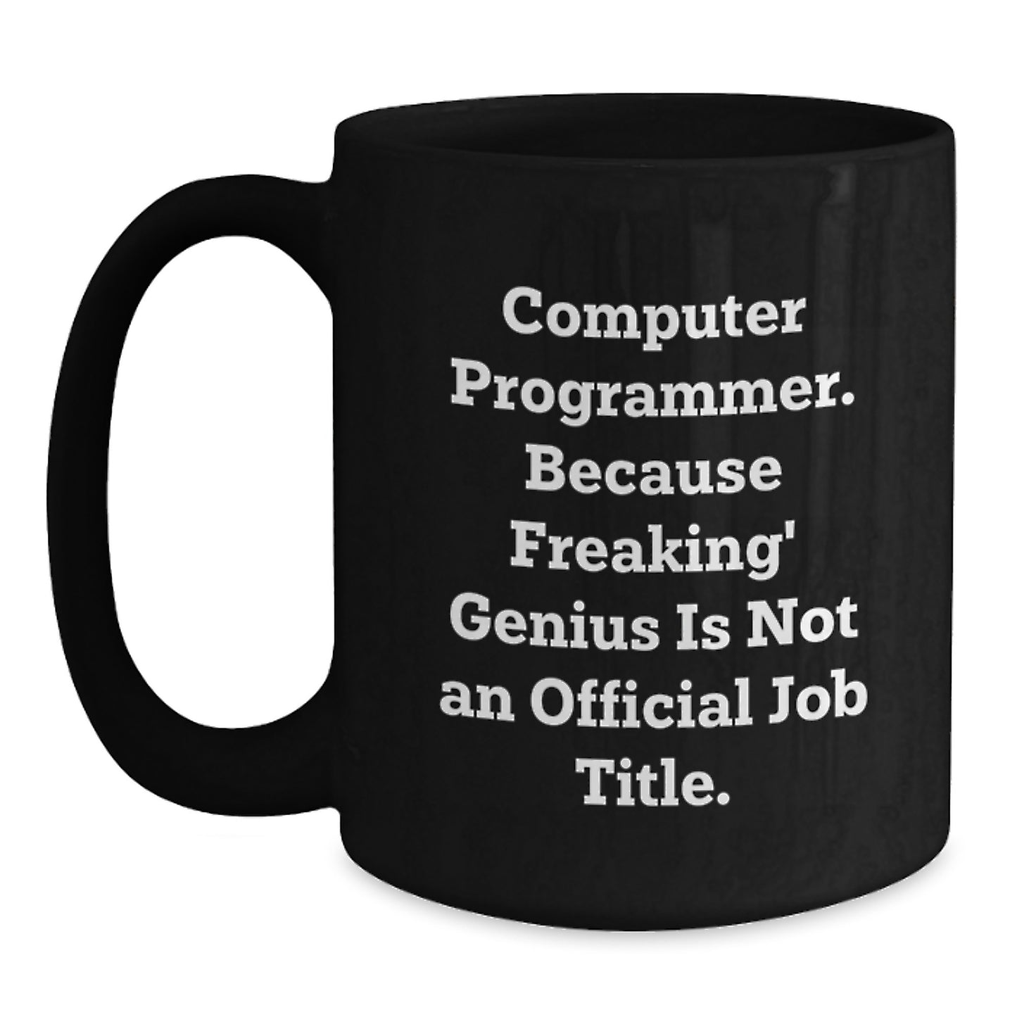 Computer Programmer Keepsake Black Coffee Mug for Him Graduation Gift - Main
