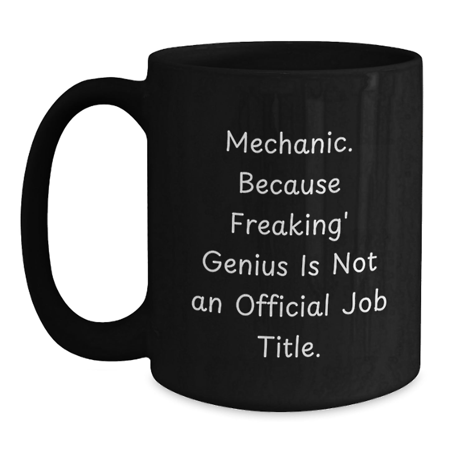 Premium Mechanic Keepsake Black Coffee Mug for Him Birthday Gift - Main