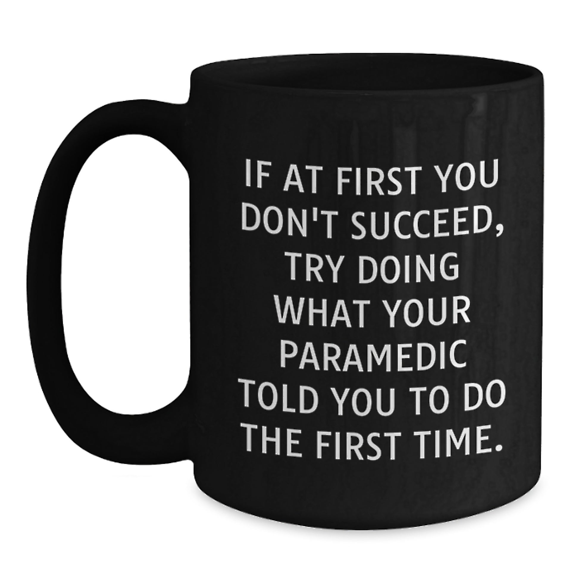 Funny Rescue Worker Gift Ideas Black Coffee Mug for Rescue Worker Lover from Family - Graduation Unique Gifts - Main