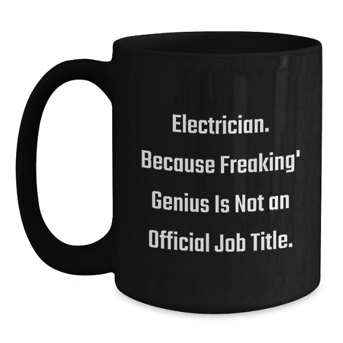 Funny Electrician Black Coffee Mugs Gifts for Men Women Friends Coworkers from Family Members Graduation Unique Ideas - Main