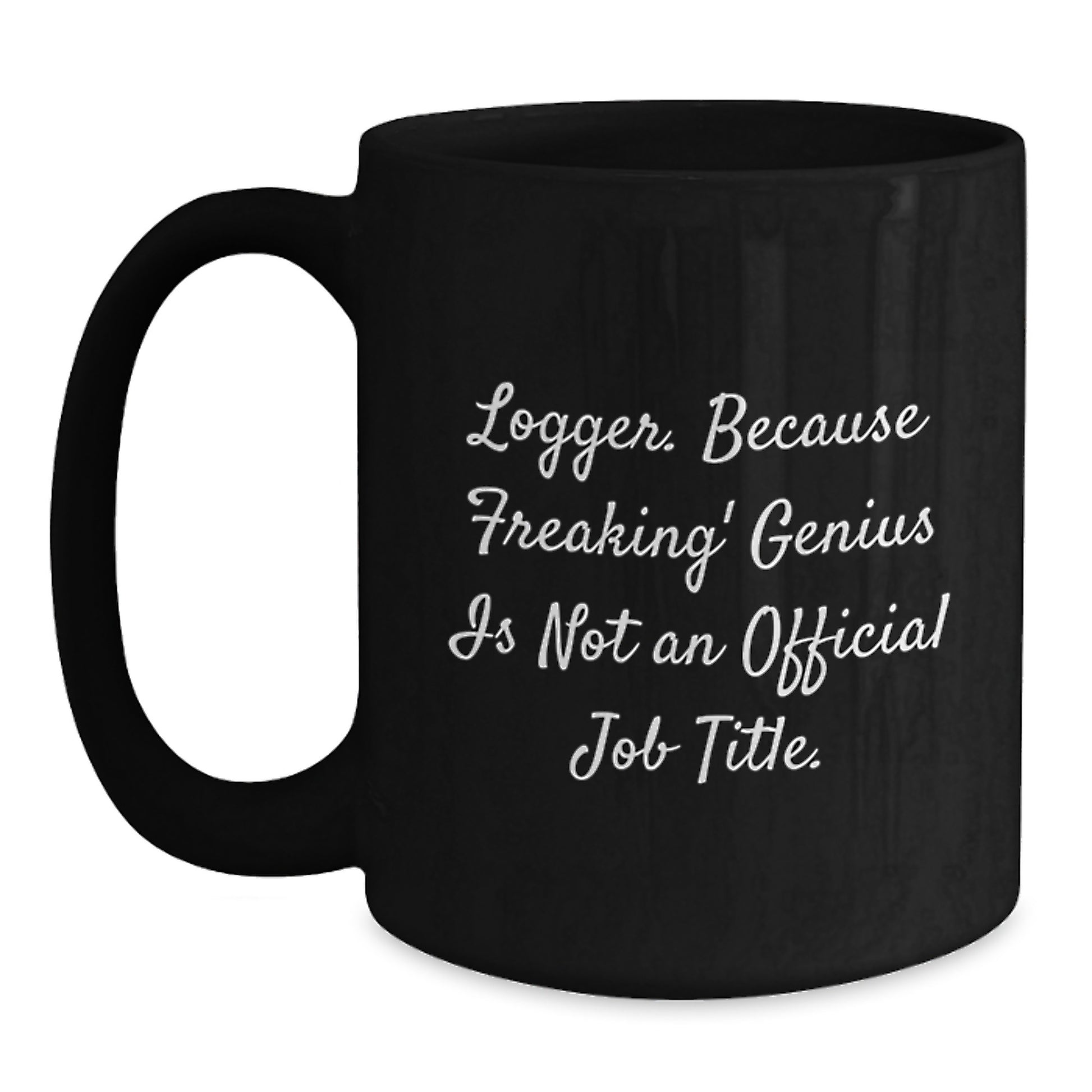 Birthday Gift Logger Black Coffee Mug for Her Present with 11oz Capacity - Main