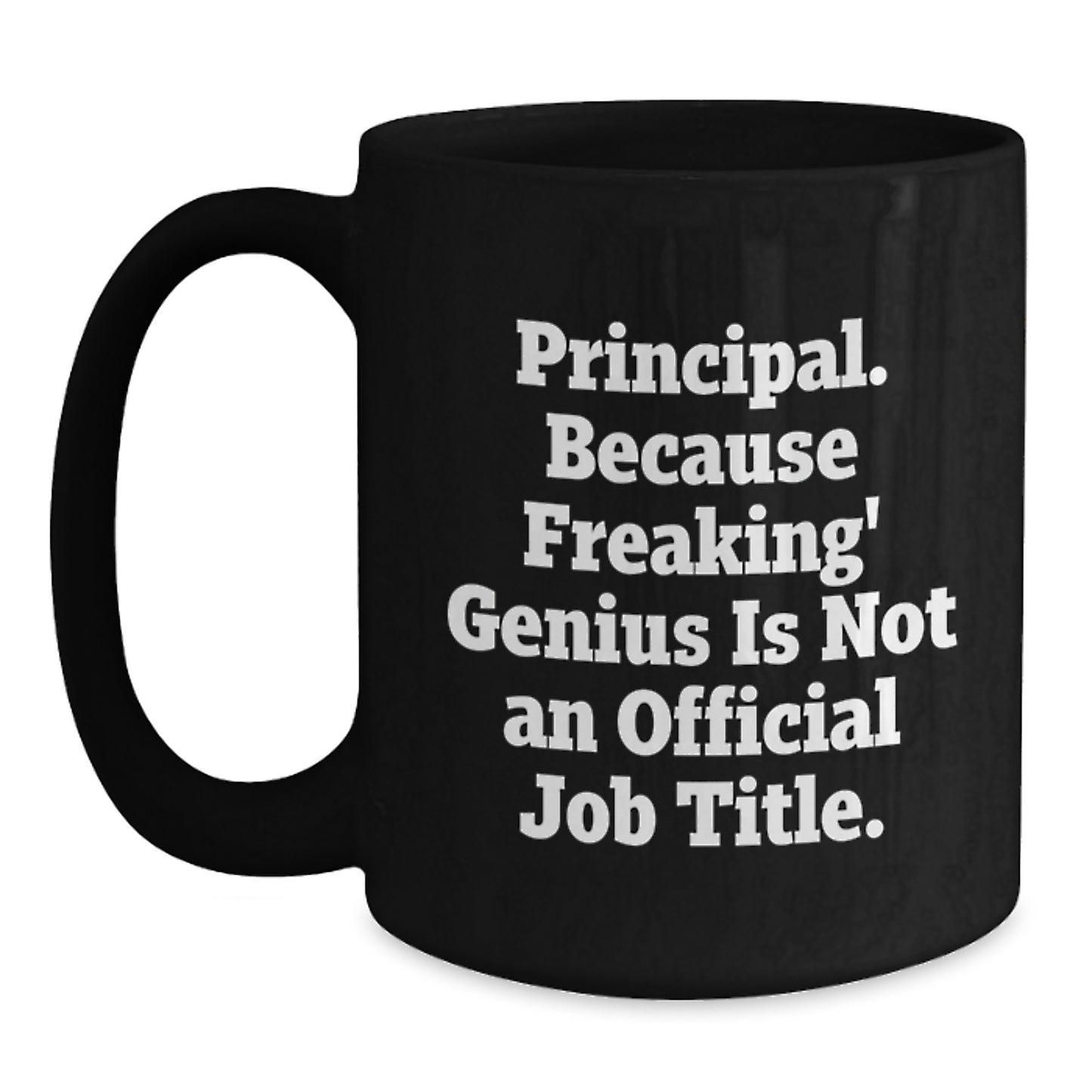 Principal Keepsake Black Coffee Mug for Him Birthday Gift - Main