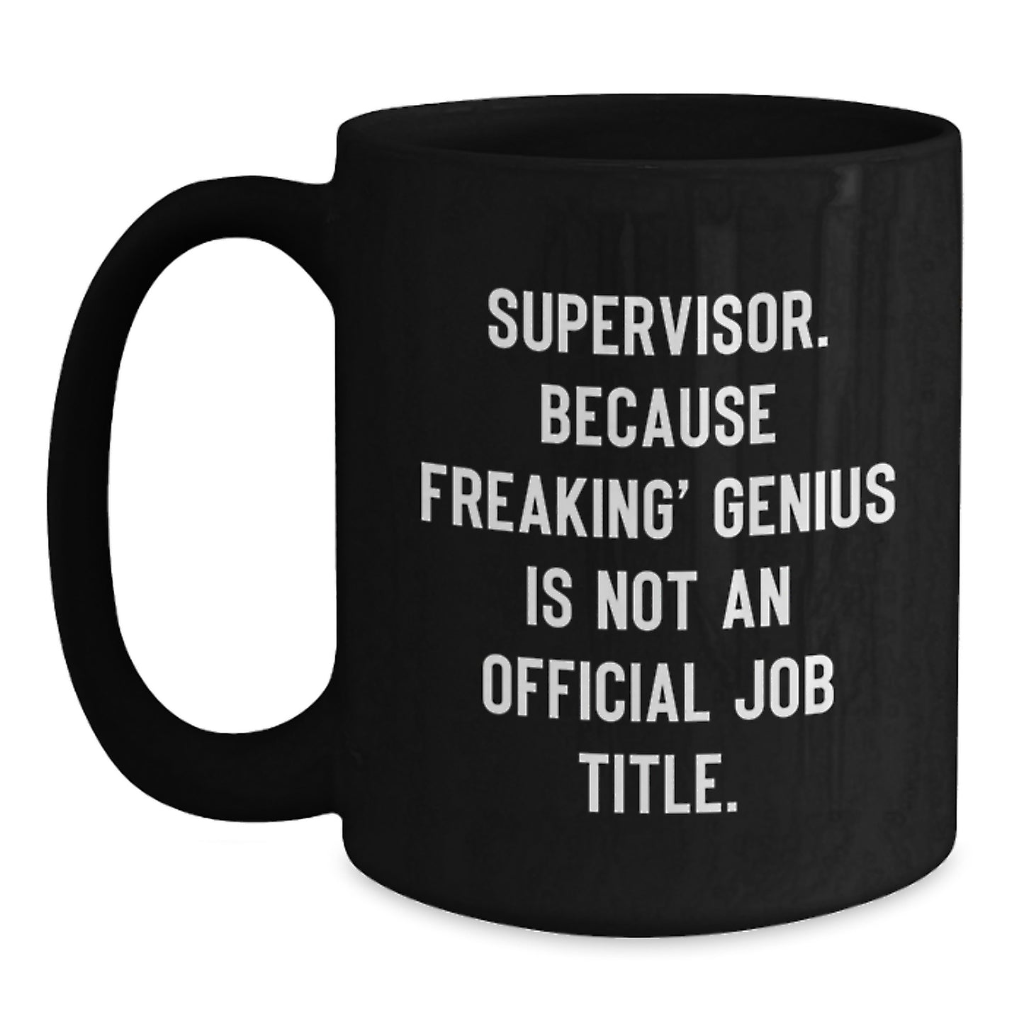 Birthday Gift for Her Supervisor Black Coffee Mug Present With 11oz - Main