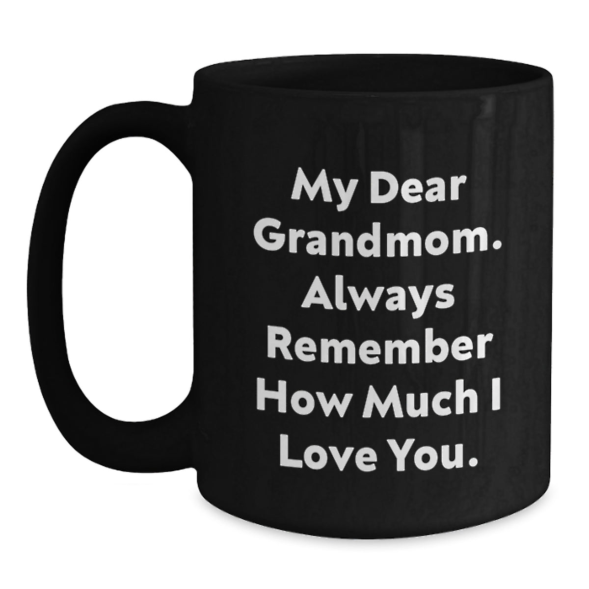 Grandmom Keepsake Black Coffee Mug for Him – Christmas Gift - Main