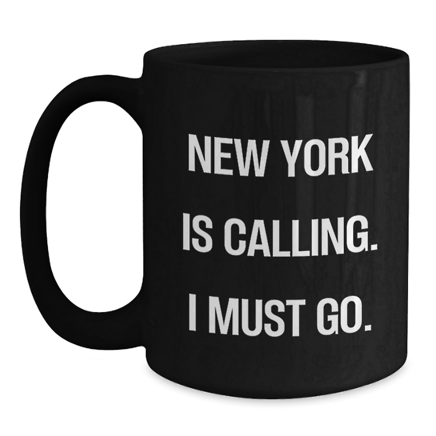 New York Black Coffee Mug Funny Quote Gifts for Friends from Men, Birthday Unique Gifts for New York Lovers - Main