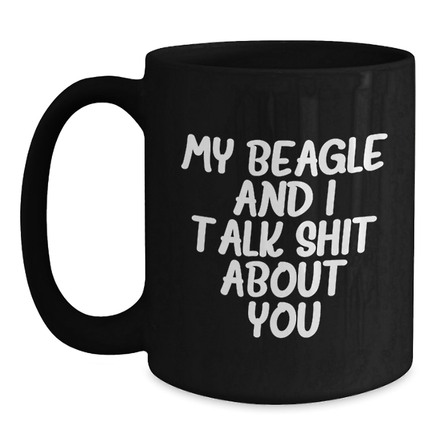 Beagle Dog Black Coffee Mug Keepsake Graduation Gift for Him - Main