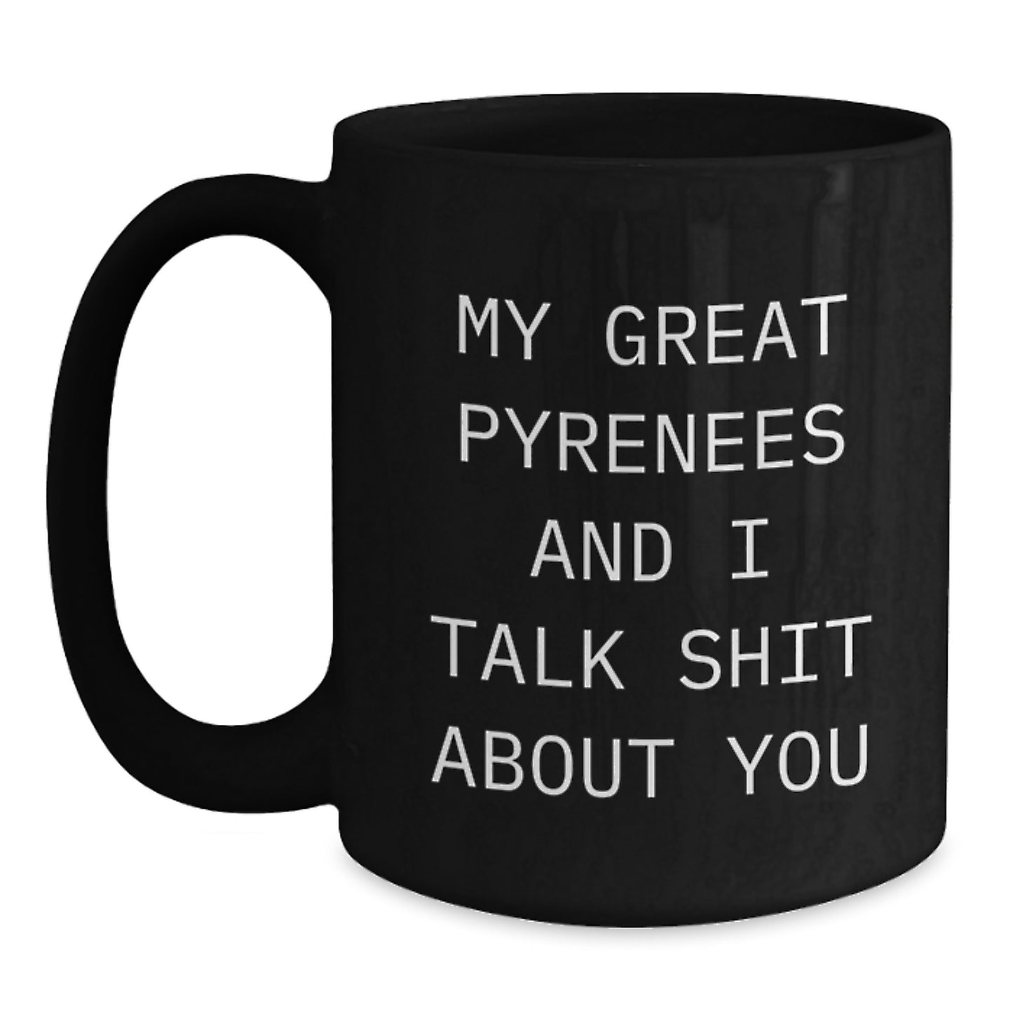 Great Pyrenees Keepsake Black Coffee Mug for Him Surprise Birthday Gift - Main