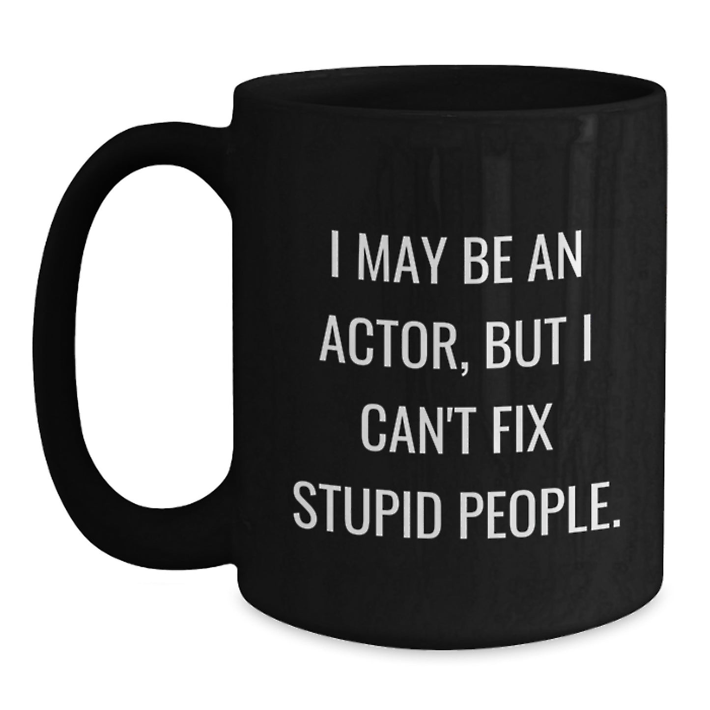 Funny Actor Gifts from Friends, Graduation Unique Gifts for Actor, Actor Black Coffee Mug - Main