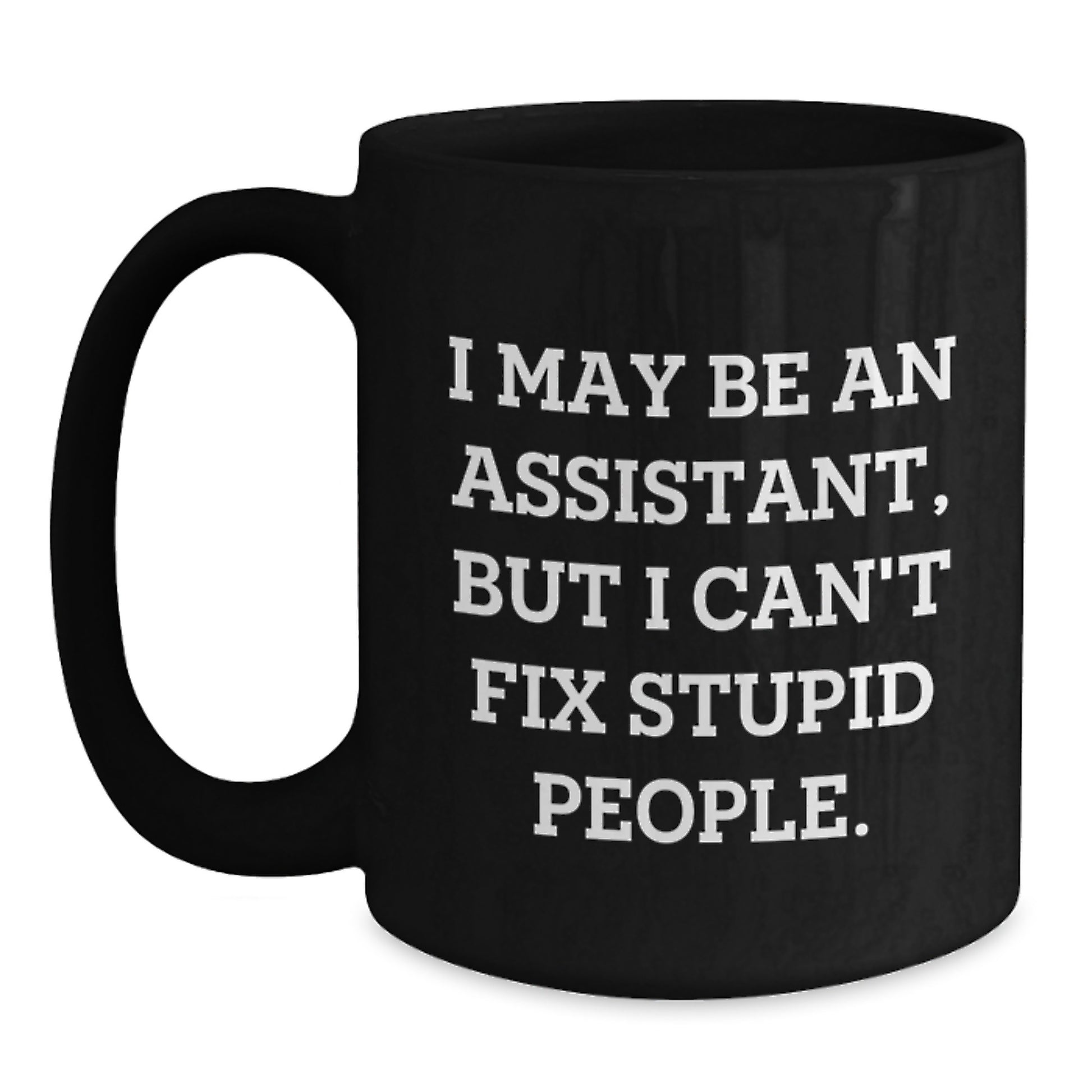 Funny Assistant Gifts for Men, Black Coffee Mug, Graduation Unique Gifts from Family and Friends - Main