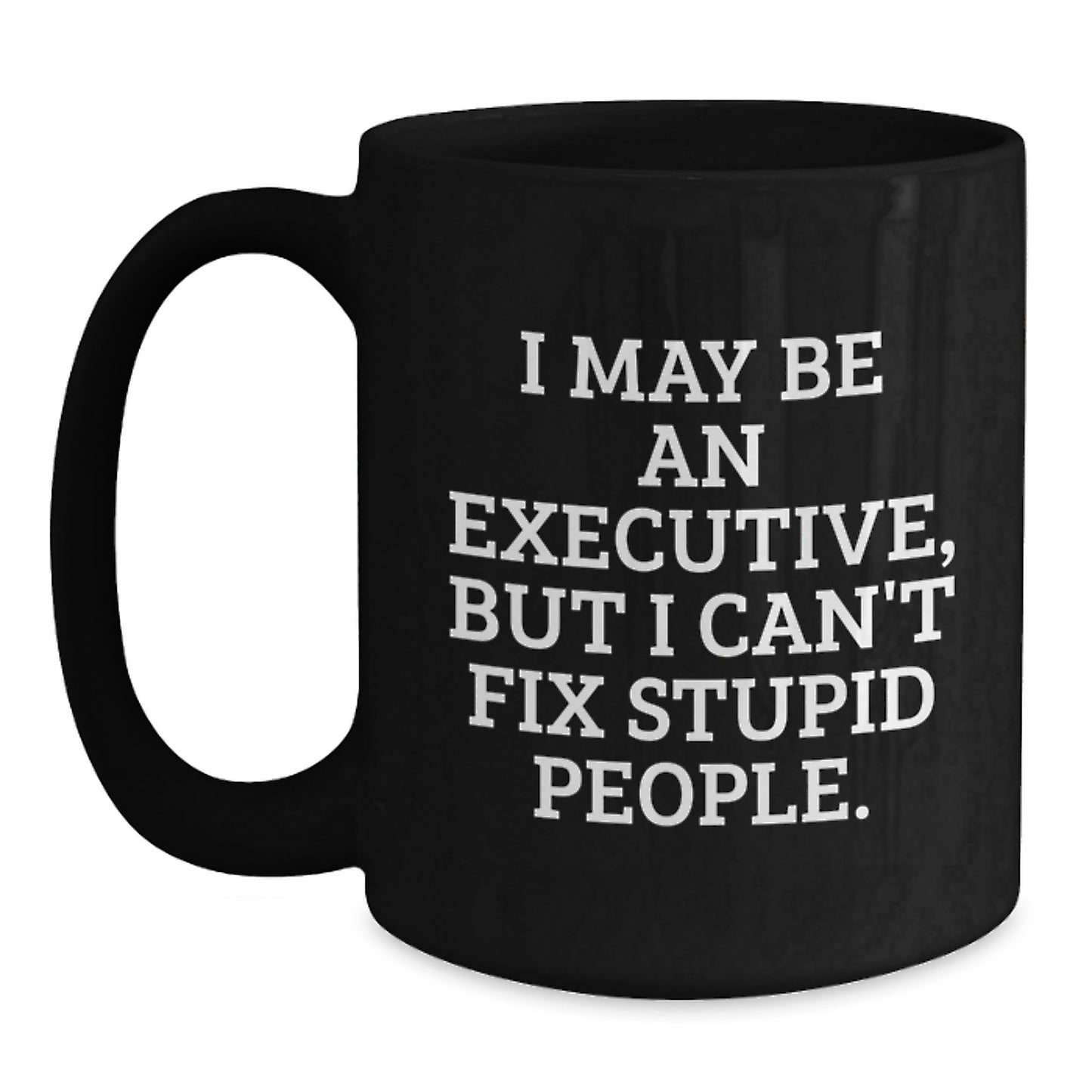 Funny Executive Gifts for Him - Executive Black Coffee Mug - Graduation Unique Gifts from Friends to Executive Men - Main