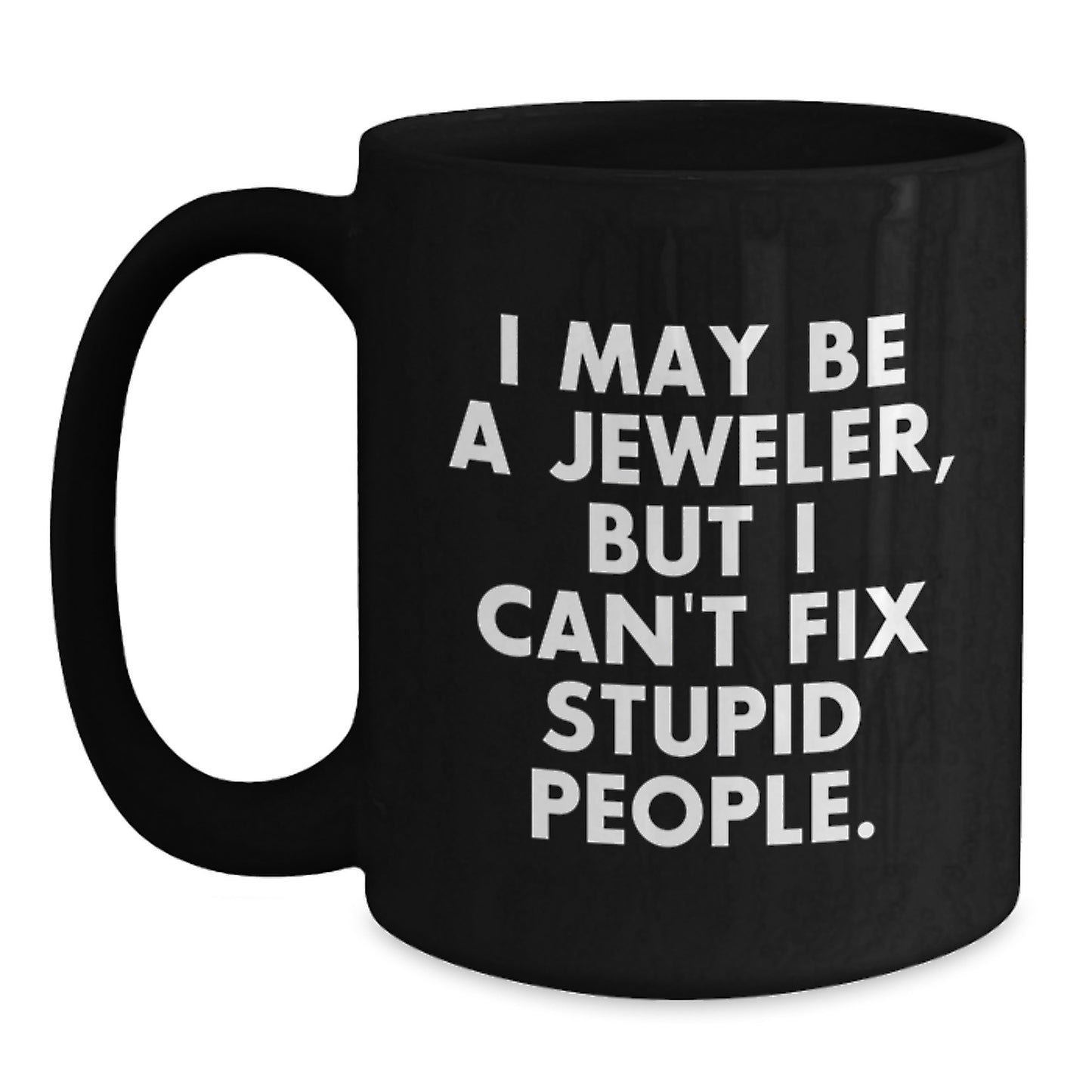 Jeweler Keepsake Black Coffee Mug for Him Surprise Birthday Gift - Main