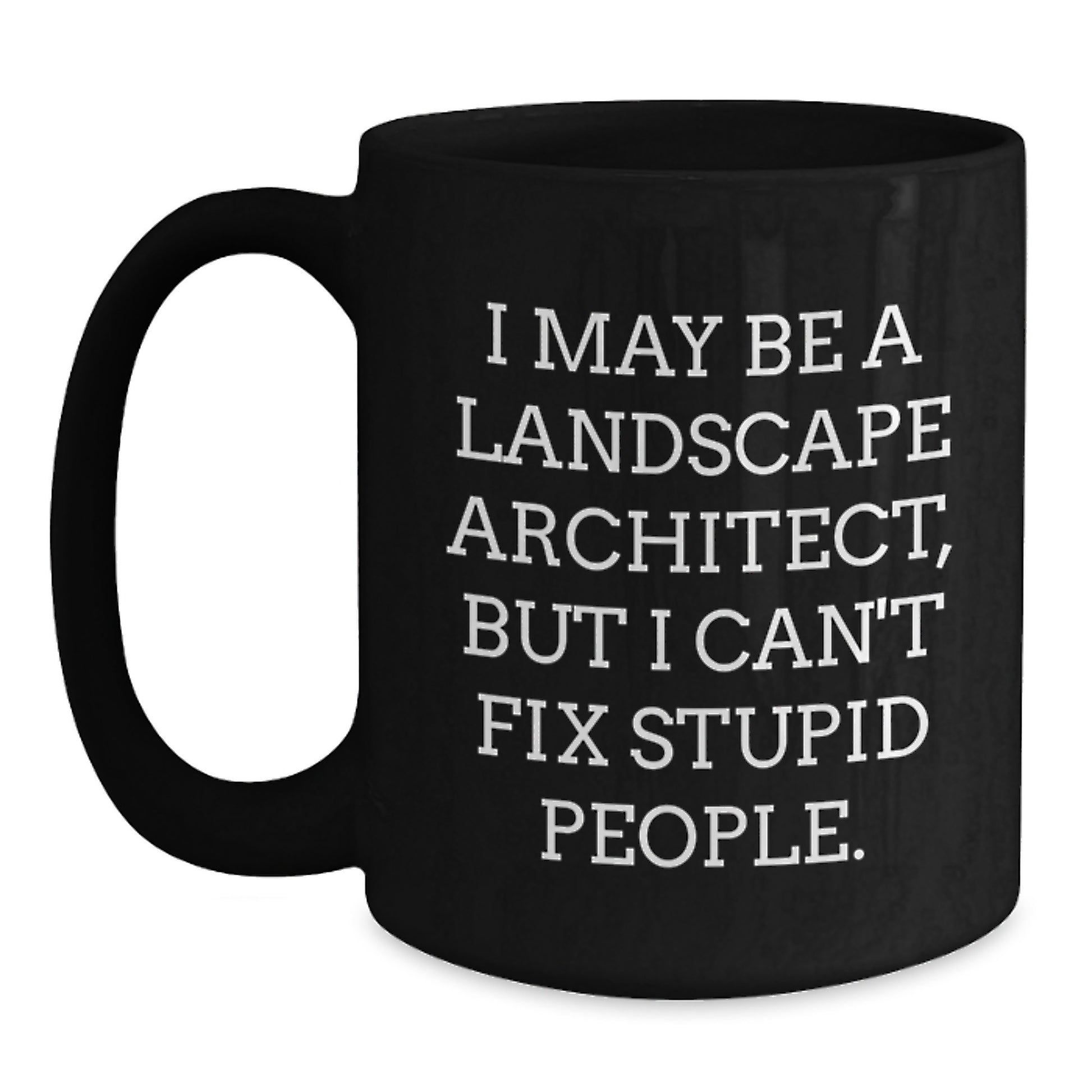 Birthday Gift Landscape Architect Black Mug for Her – Present - Main