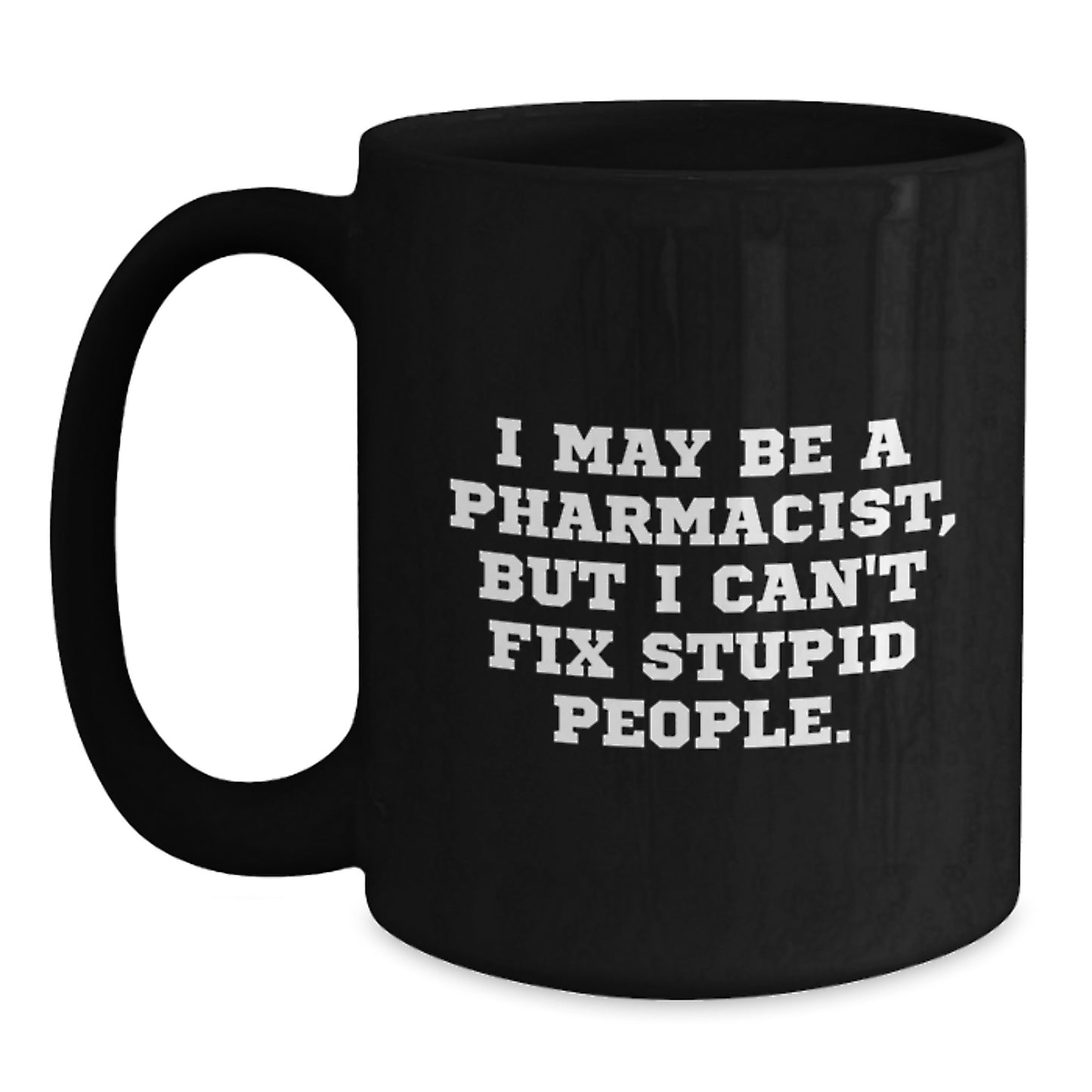 Pharmacist Keepsake Black Coffee Mug for Him Graduation Gift - Main