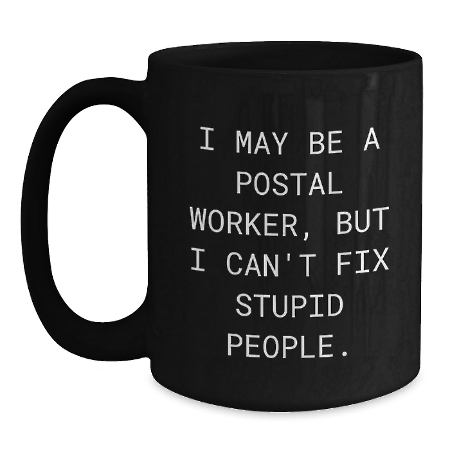 Postal Worker Keepsake Premium Black Coffee Mug for Him Graduation Gift - Main