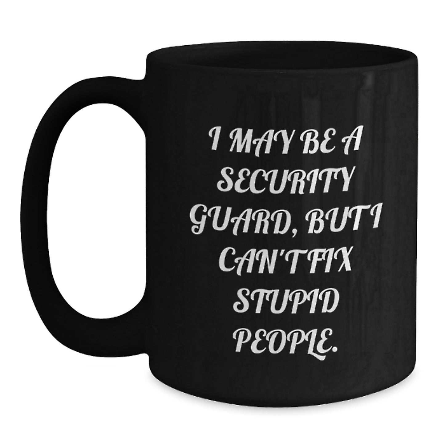 Birthday Gift Present for Her Security Guard Black Mug Keepsake - Main