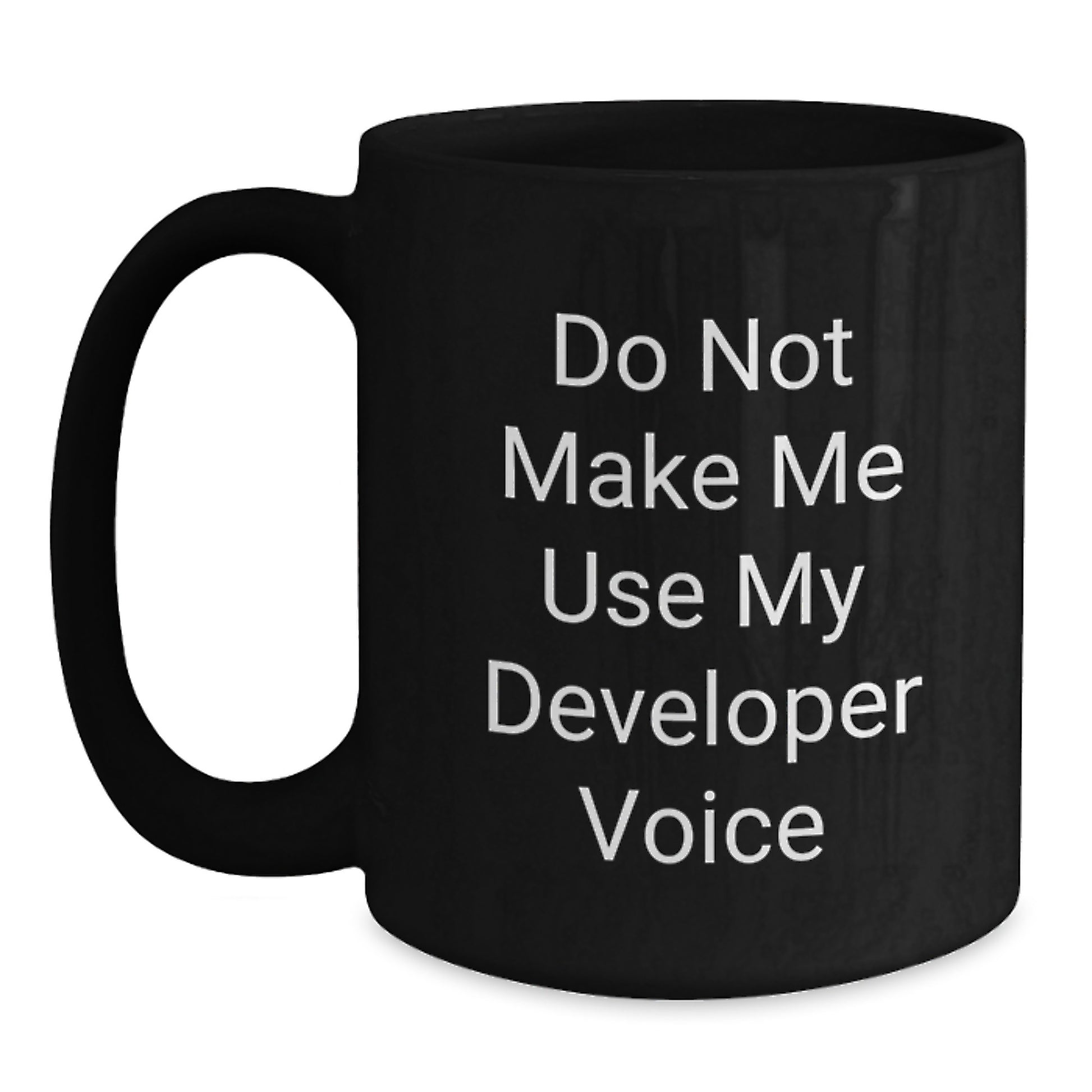 Developer Keepsake Black Coffee Mug for Him 11oz Birthday Gift - Main