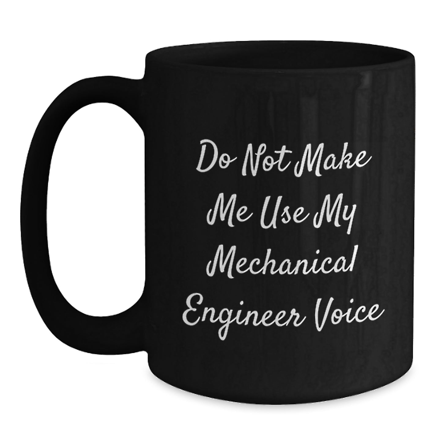 Mechanical Engineer Black Coffee Mug Idea for Coworkers Birthday Gift - Main