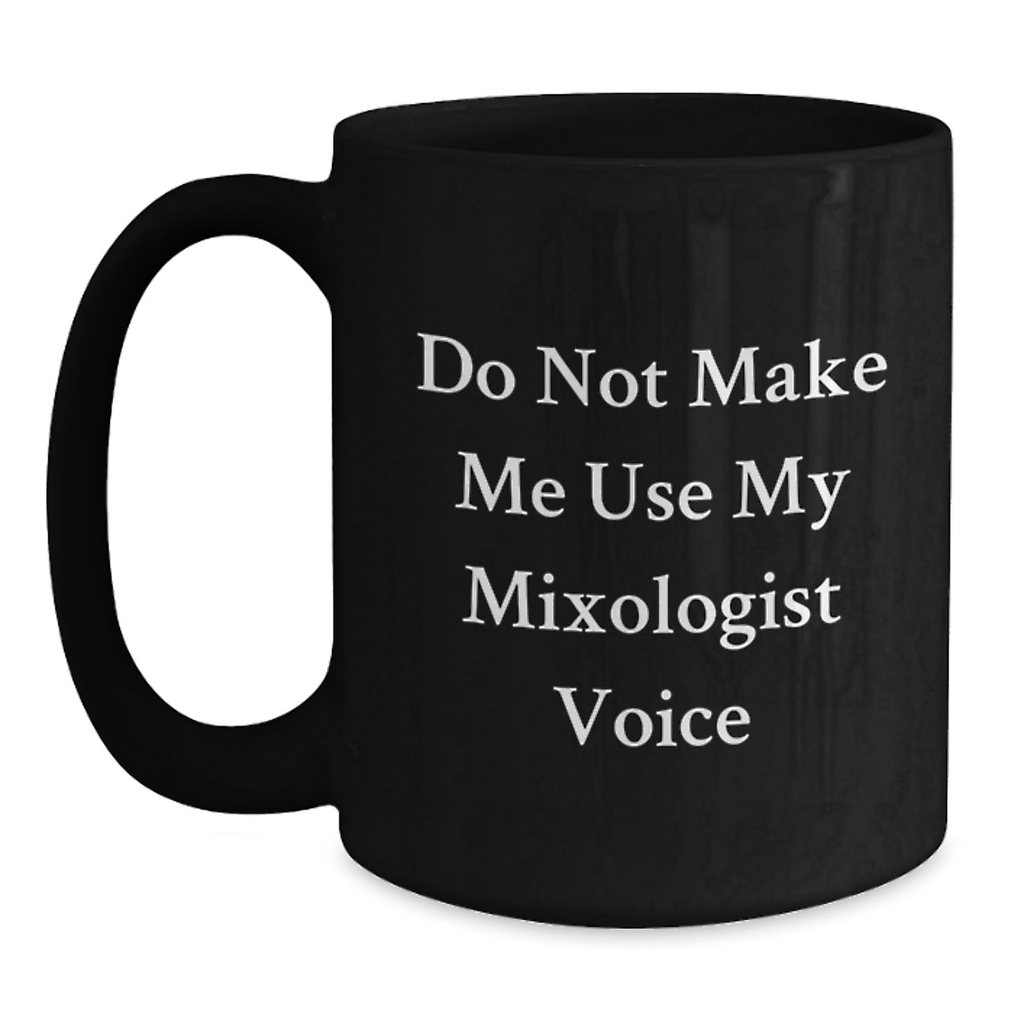 Birthday Gift Mixologist Black Coffee Mug 11oz Present for Her - Main