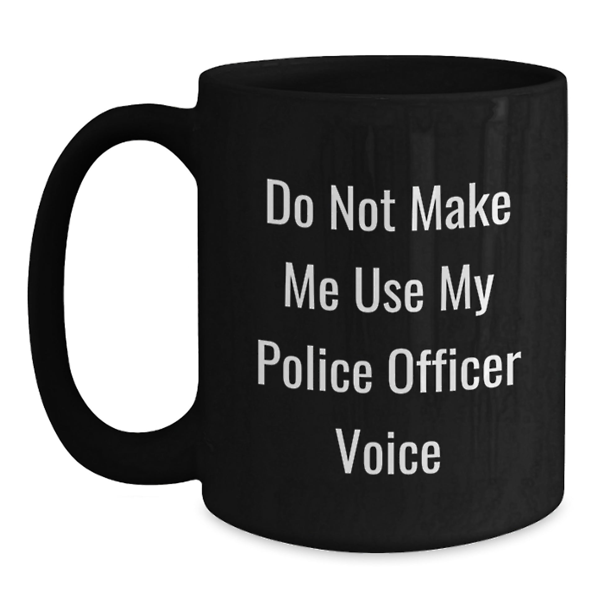 Police Officer Favorite Black Coffee Mug for Kids Birthday Gift - Main