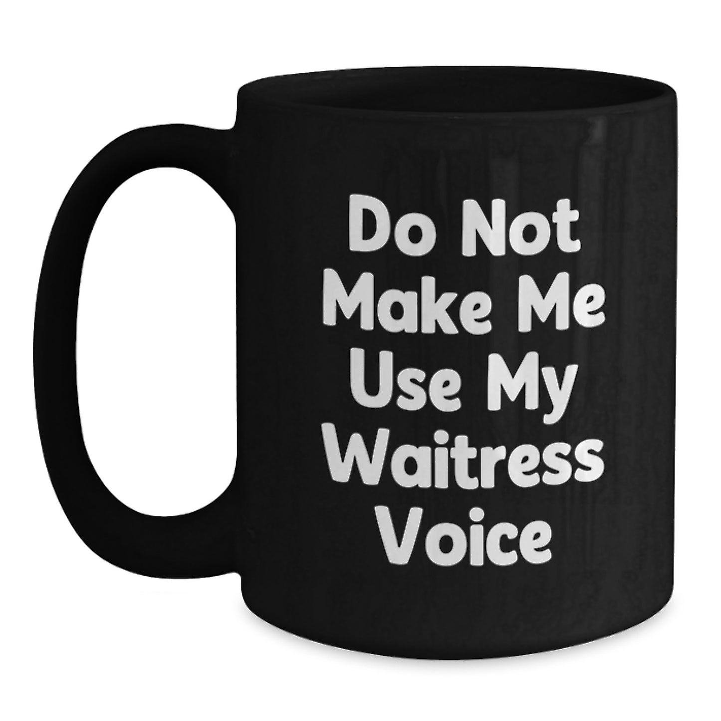 Waitress Keepsake Black Coffee Mug 11oz for Him Birthday Gift - Main