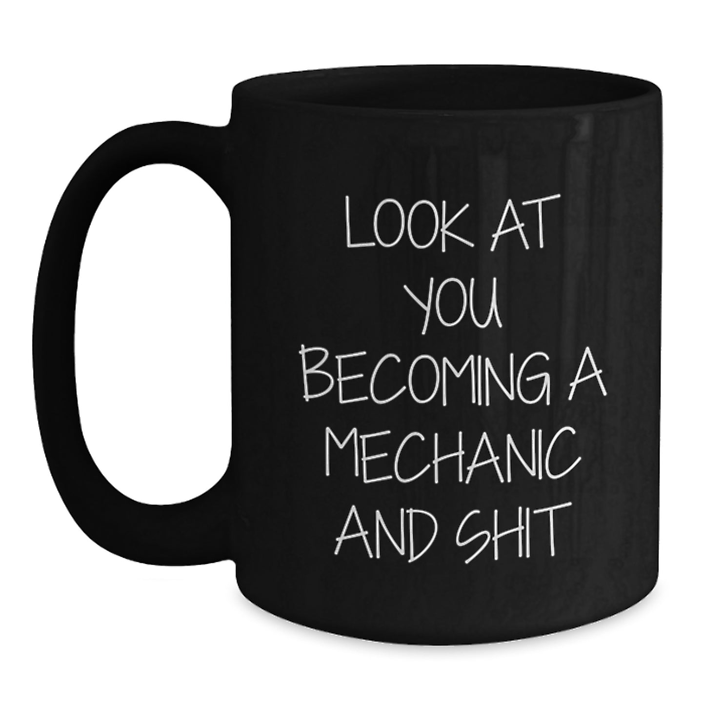Mechanic Keepsake Black Coffee Mug for Him Birthday Gift - Main