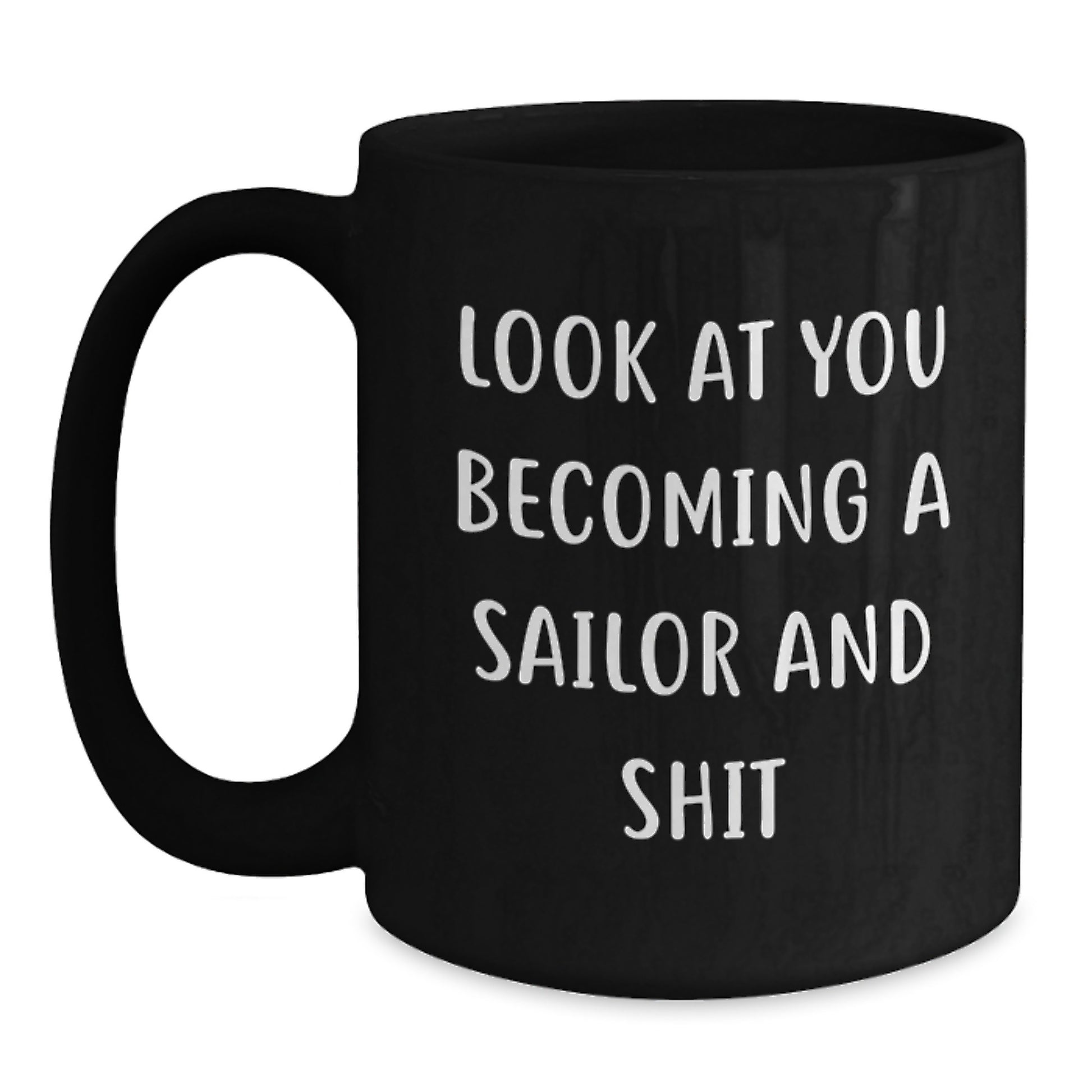 Sailor Keepsake Black Mug 11oz Birthday Gift for Him - Main