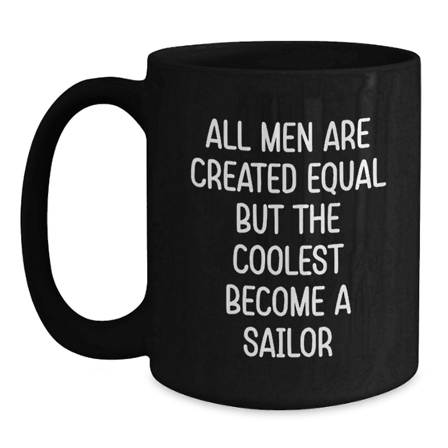 Birthday Gift Sailor Keepsake Black Coffee Mug for Her with 11oz - Main