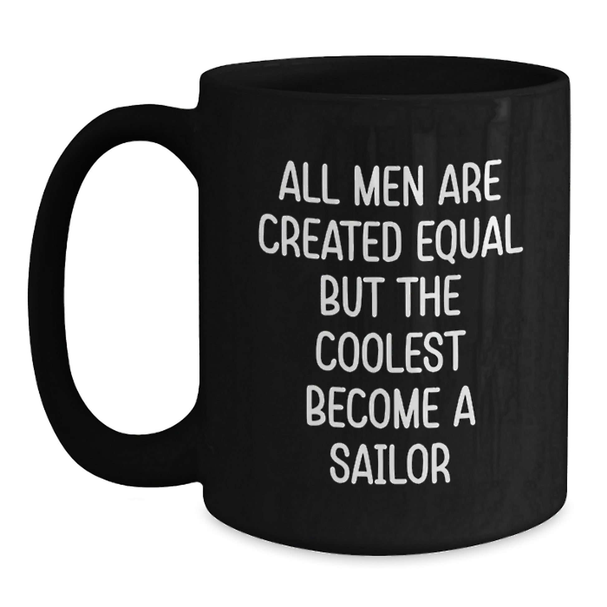 Birthday Gift Sailor Keepsake Black Coffee Mug for Her with 11oz - Main