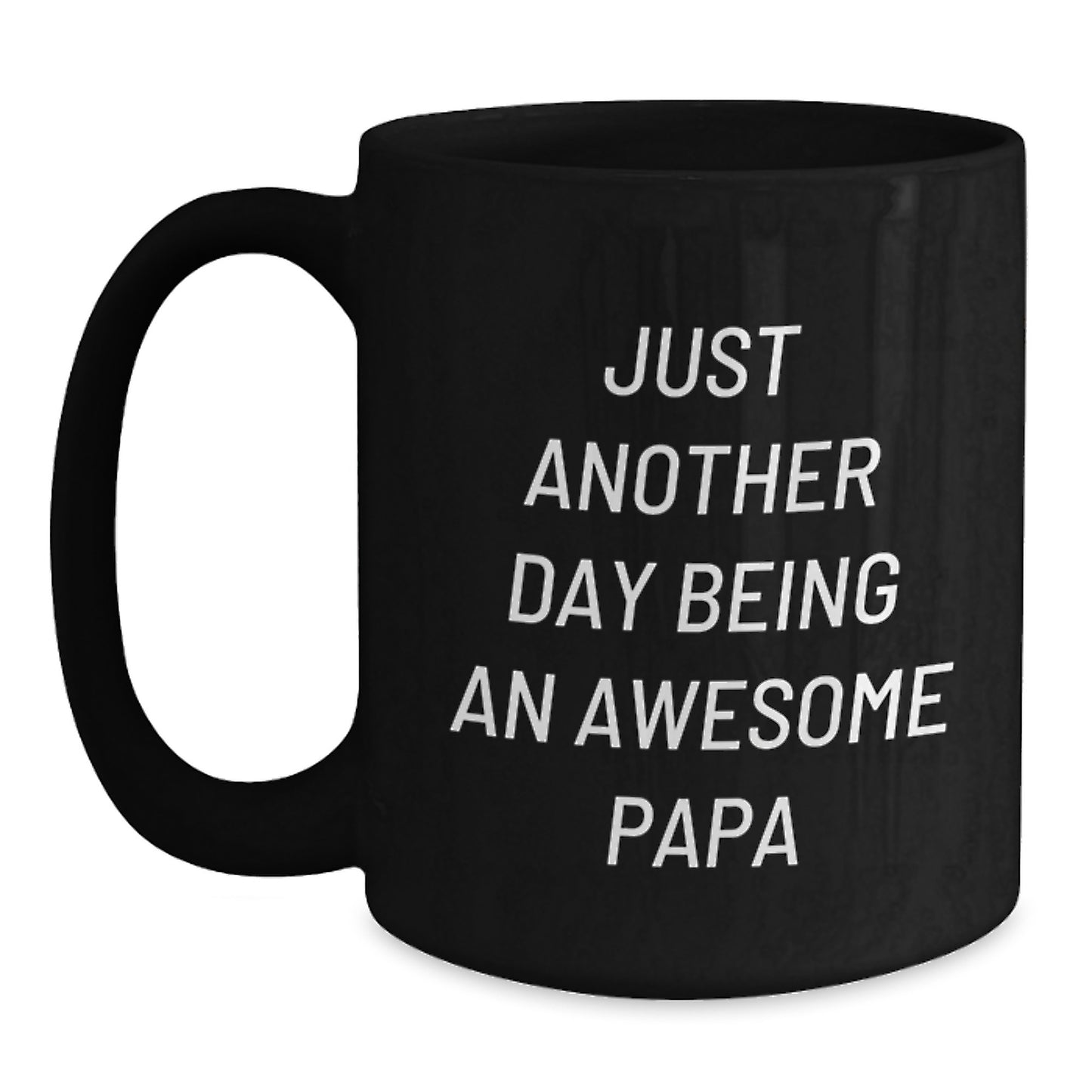 Unique Papa Black Coffee Mug Funny Gift for Papa from Son or Daughter on Graduation Day - Main