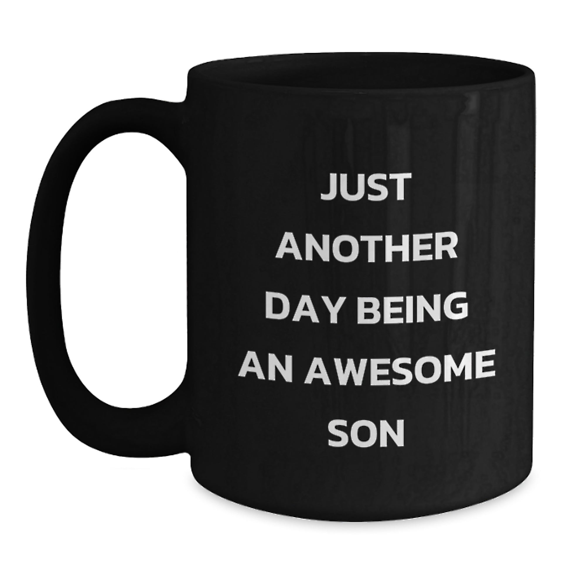 Son Keepsake Black Coffee Mug Birthday Gift - Main