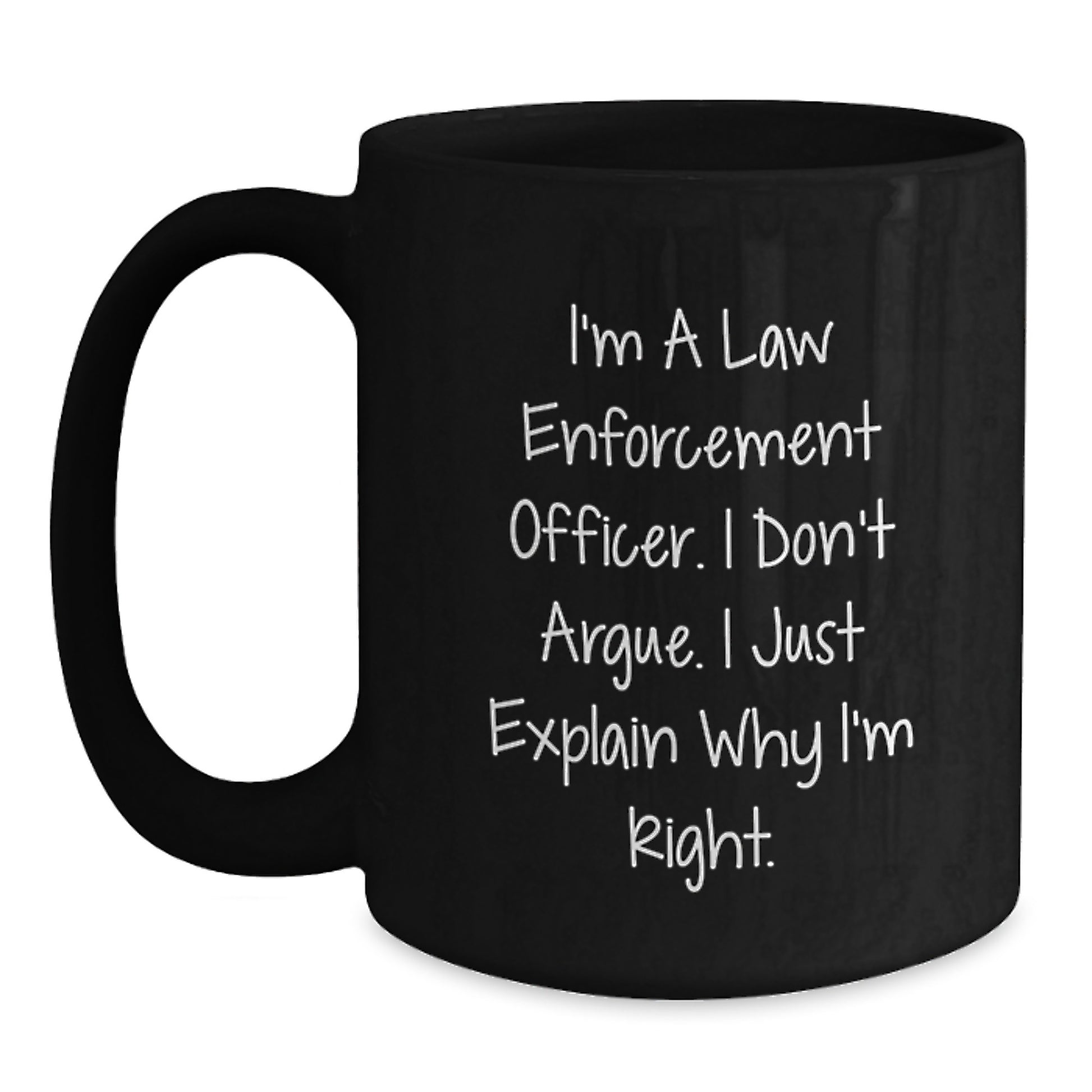 Law Enforcement Officer Keepsake Ceramic Mug for Him Birthday Gift - Main