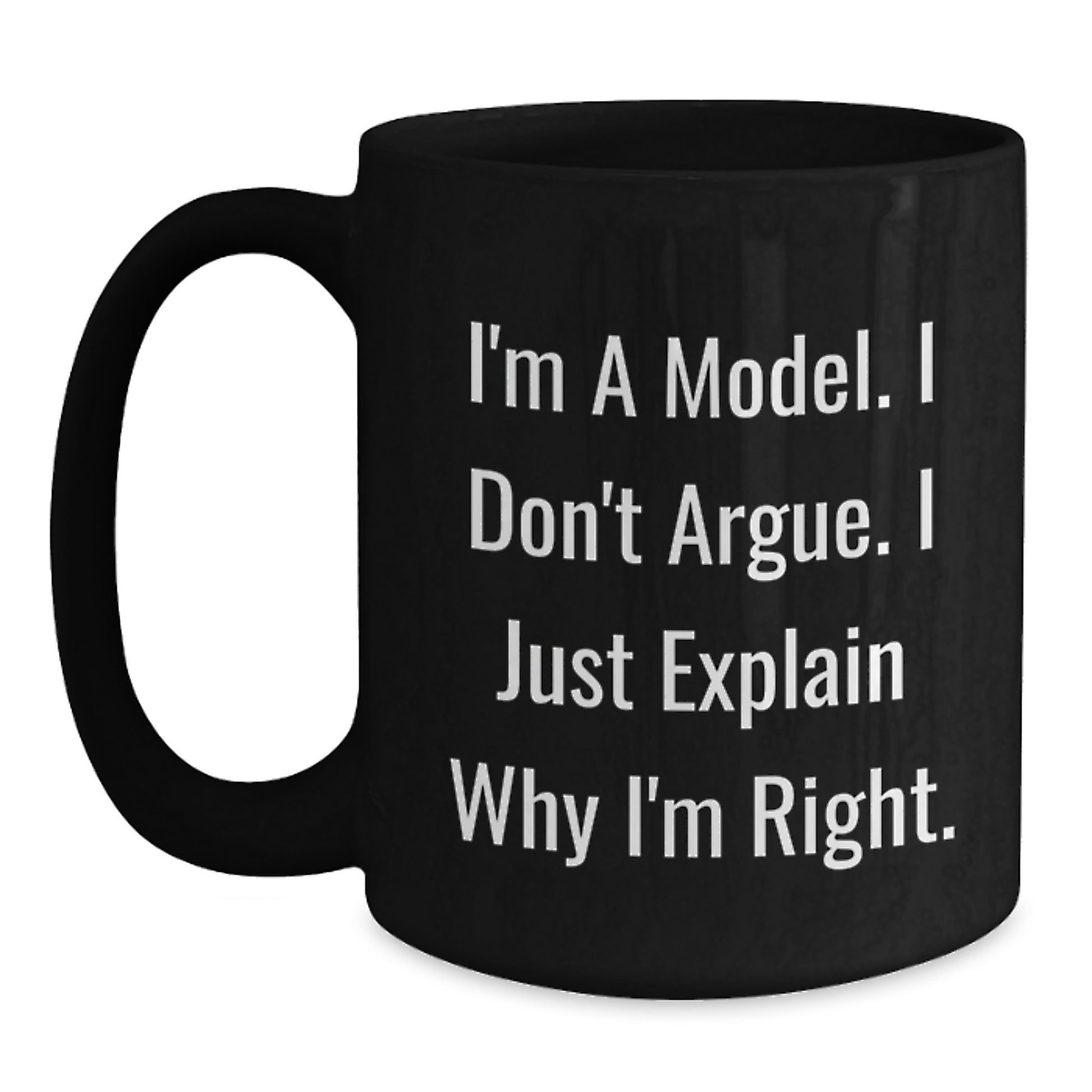 Funny Model Gifts for Graduation Unique Black Coffee Mugs Gifts from Friends for Model - Main