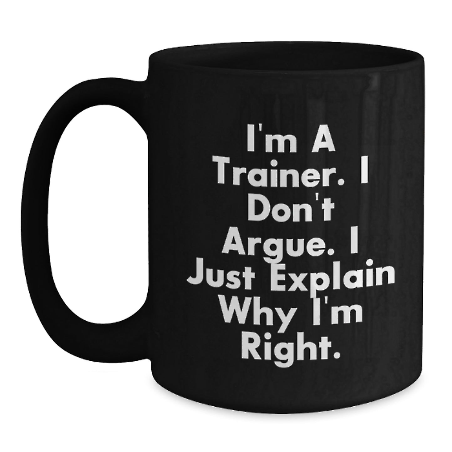 Funny Trainer Gifts from Friends Unique Black Coffee Mugs for Trainers Graduation - Main