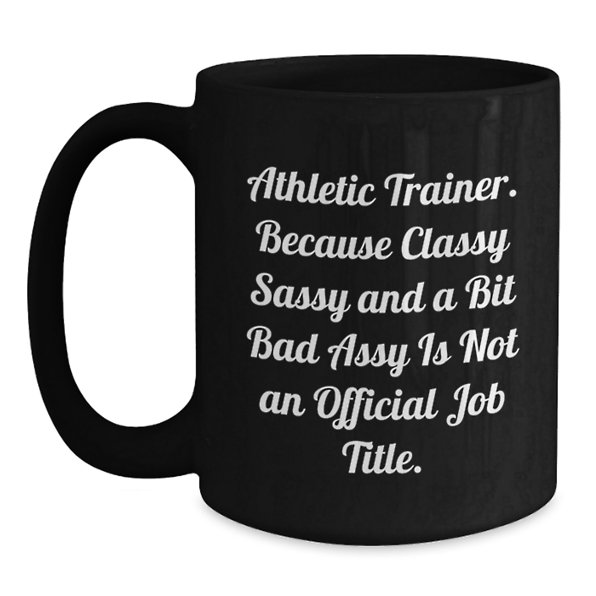 Athletic Trainer Black Coffee Mug Novelty Birthday Gift for Friends - Main