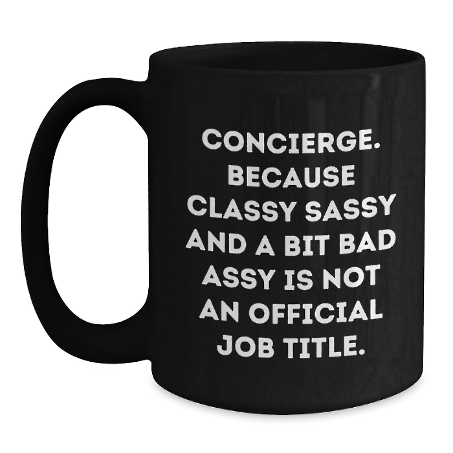 Concierge Premium Black Coffee Mug Keepsake Birthday Gift for Him - Main