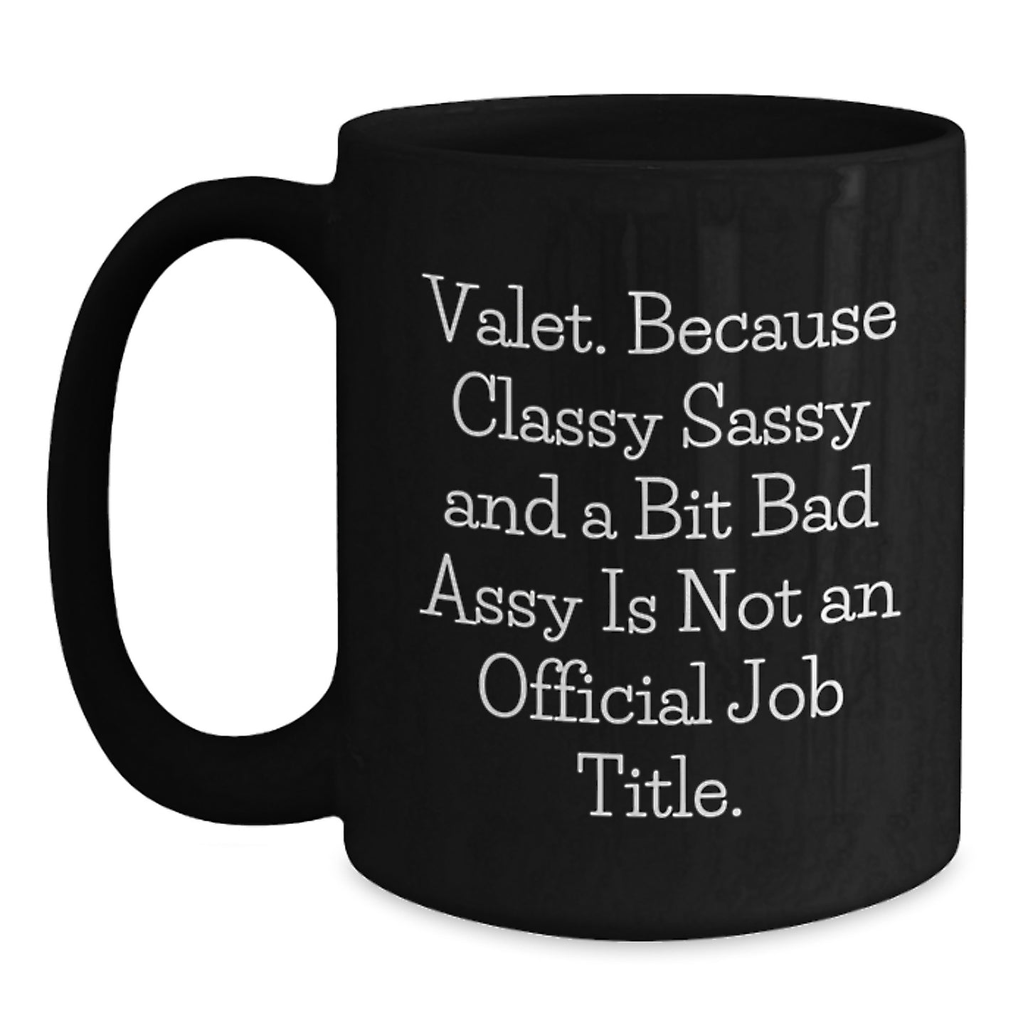 Valet Keepsake Black Coffee Mug for Him Birthday Gift – Classic Surprise - Main