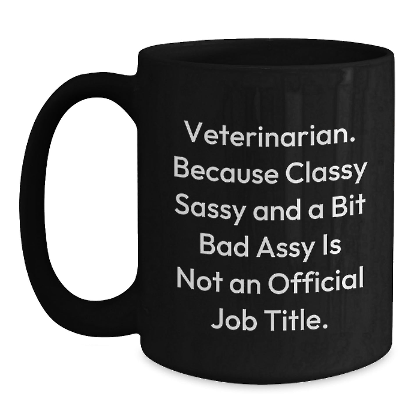 Veterinarian Keepsake Black Coffee Mug for Him Birthday Gift 11oz - Main