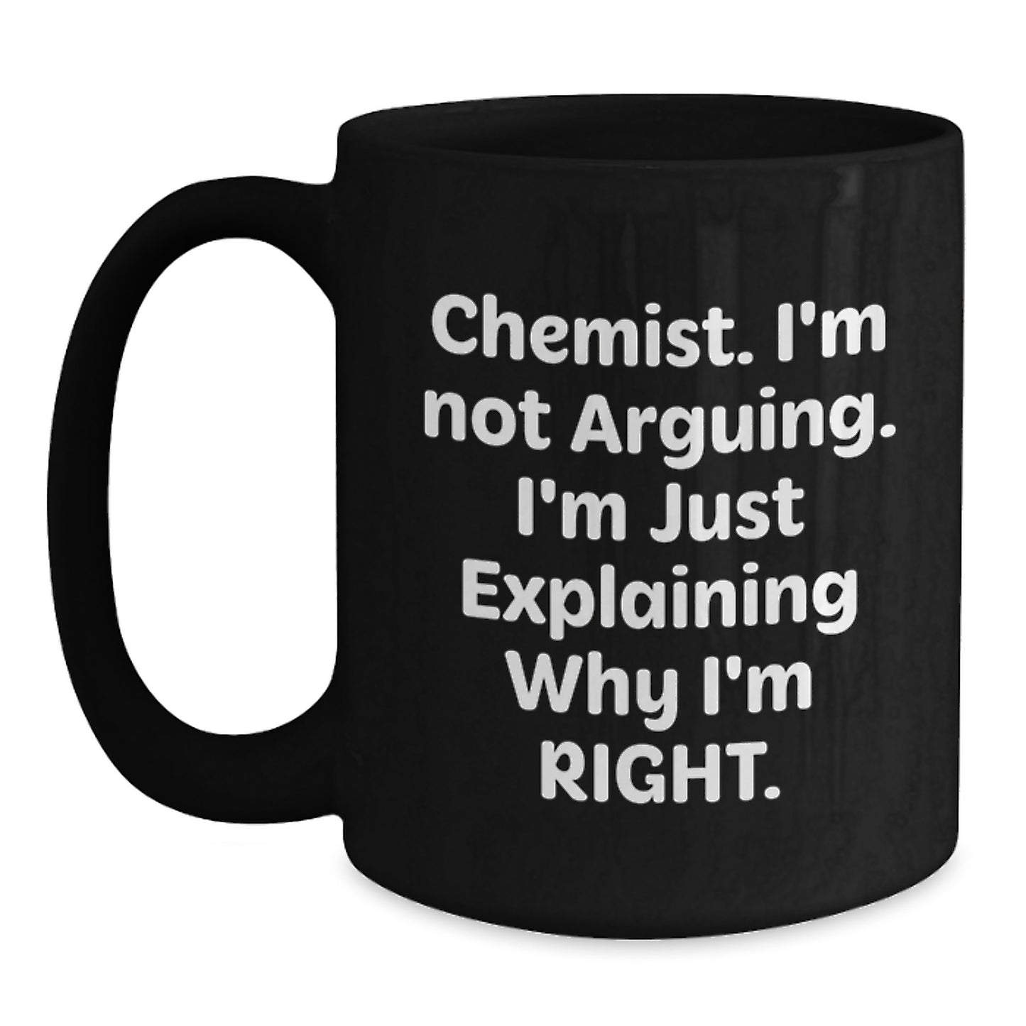 Witty Chemist Novelty Black Mug Coffee for Friends Birthday Gift - Main