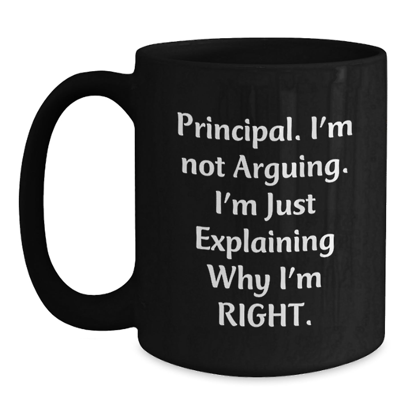 Principal Keepsake Black Coffee Mug for Him Birthday Gift - Main