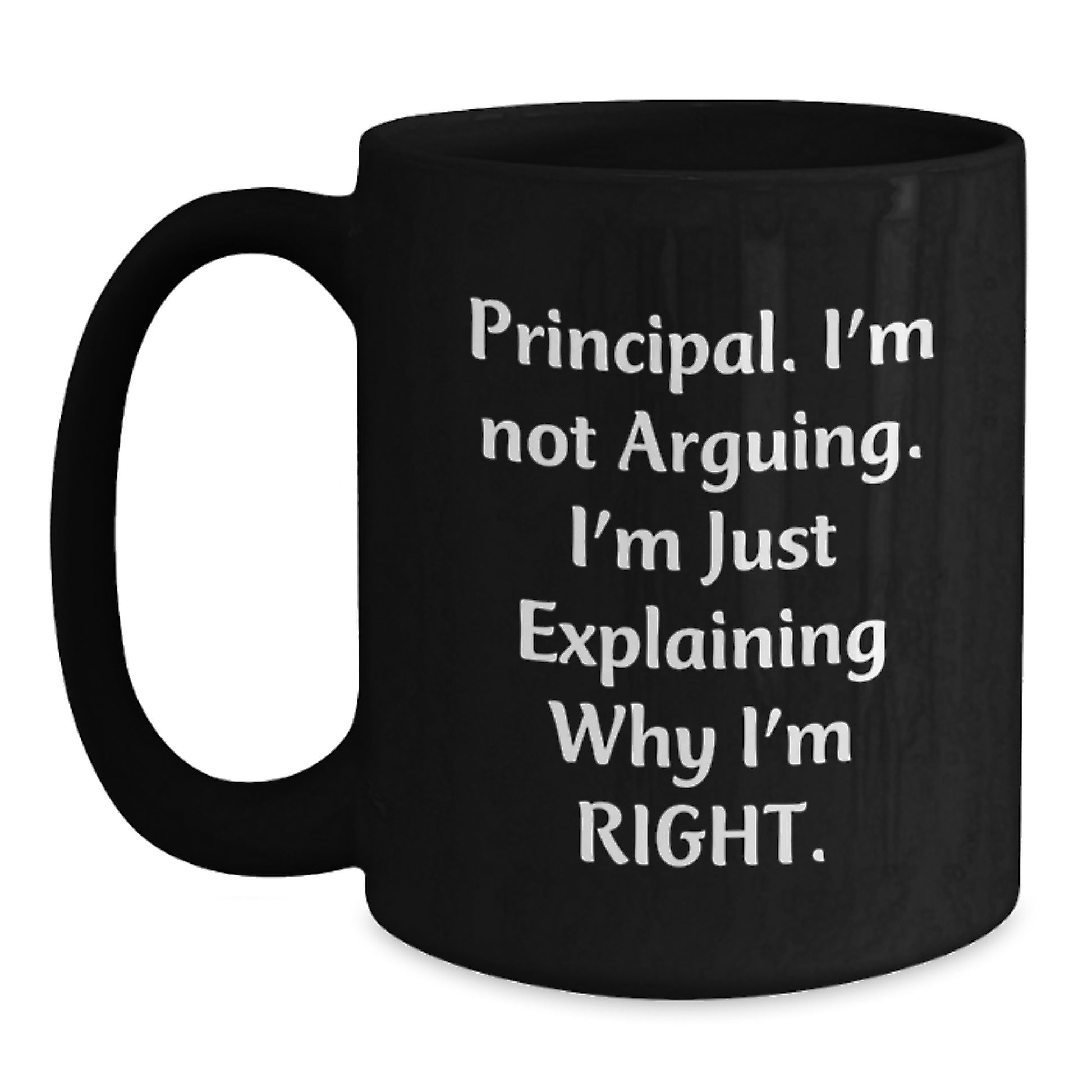 Principal Keepsake Black Coffee Mug for Him Birthday Gift - Main