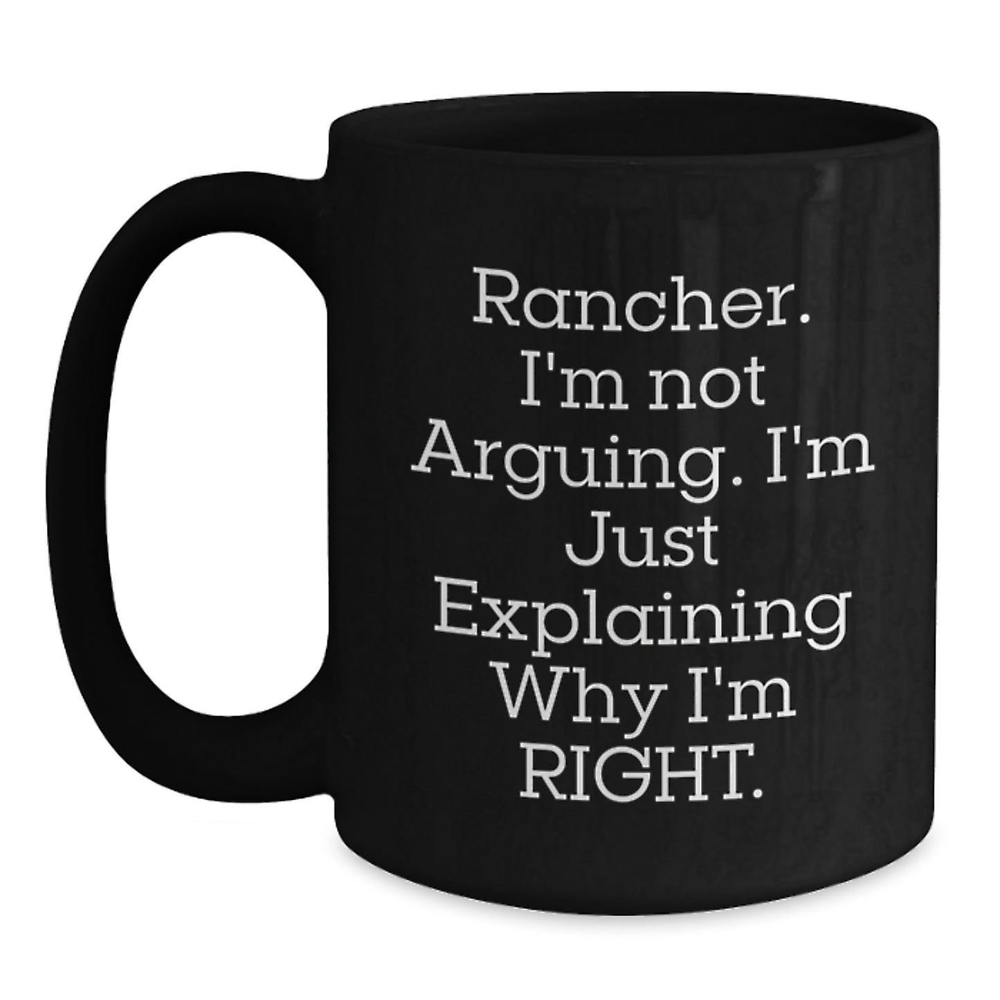 Rancher Keepsake Premium Black Coffee Mug for Him 11oz Birthday Gift - Main