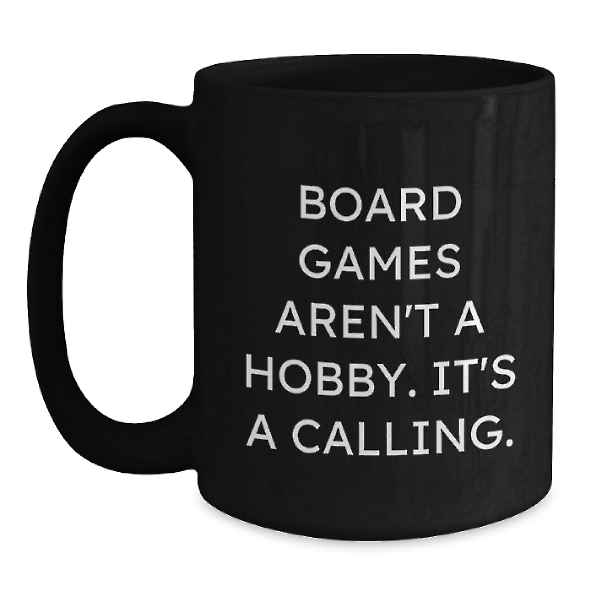 Funny Board Games Gifts for Men, Unique Graduation Unique Gifts from Friends, Black Coffee Mug for Board Games Enthusiasts, Inspirational Quote about Board Games - Main