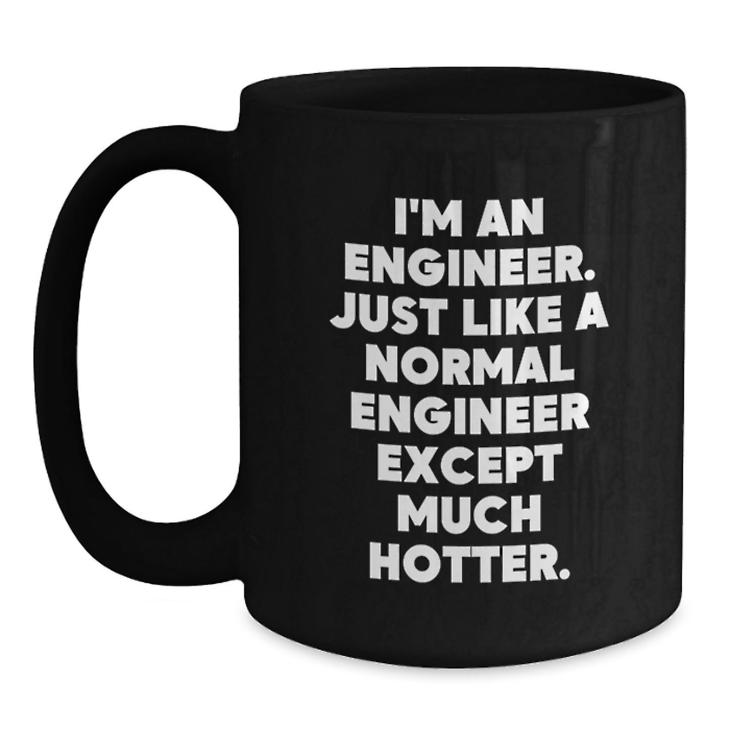 Engineer Keepsake Black Coffee Mug Birthday Gift for Him - Main