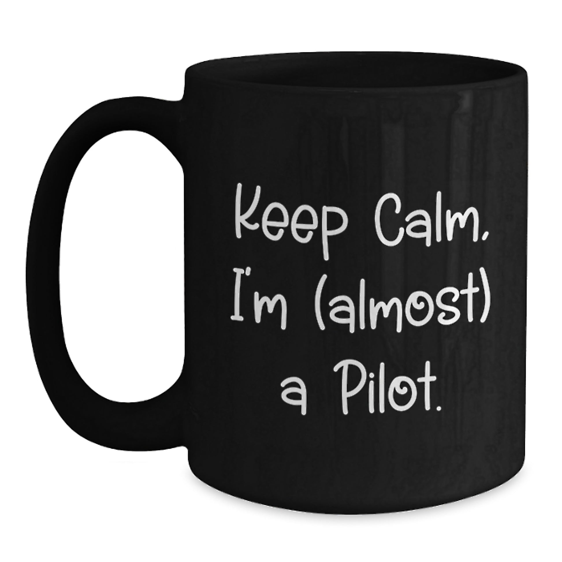 Funny Pilot Black Coffee Mug Gifts for Men, Unique Graduation Unique Gifts from Friends, Family, Coworkers - Main
