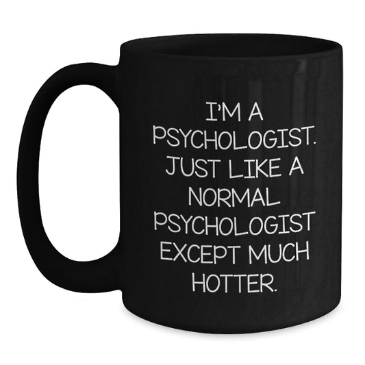 Psychologist Keepsake Black Coffee Mug for Him – Graduation Gift - Main