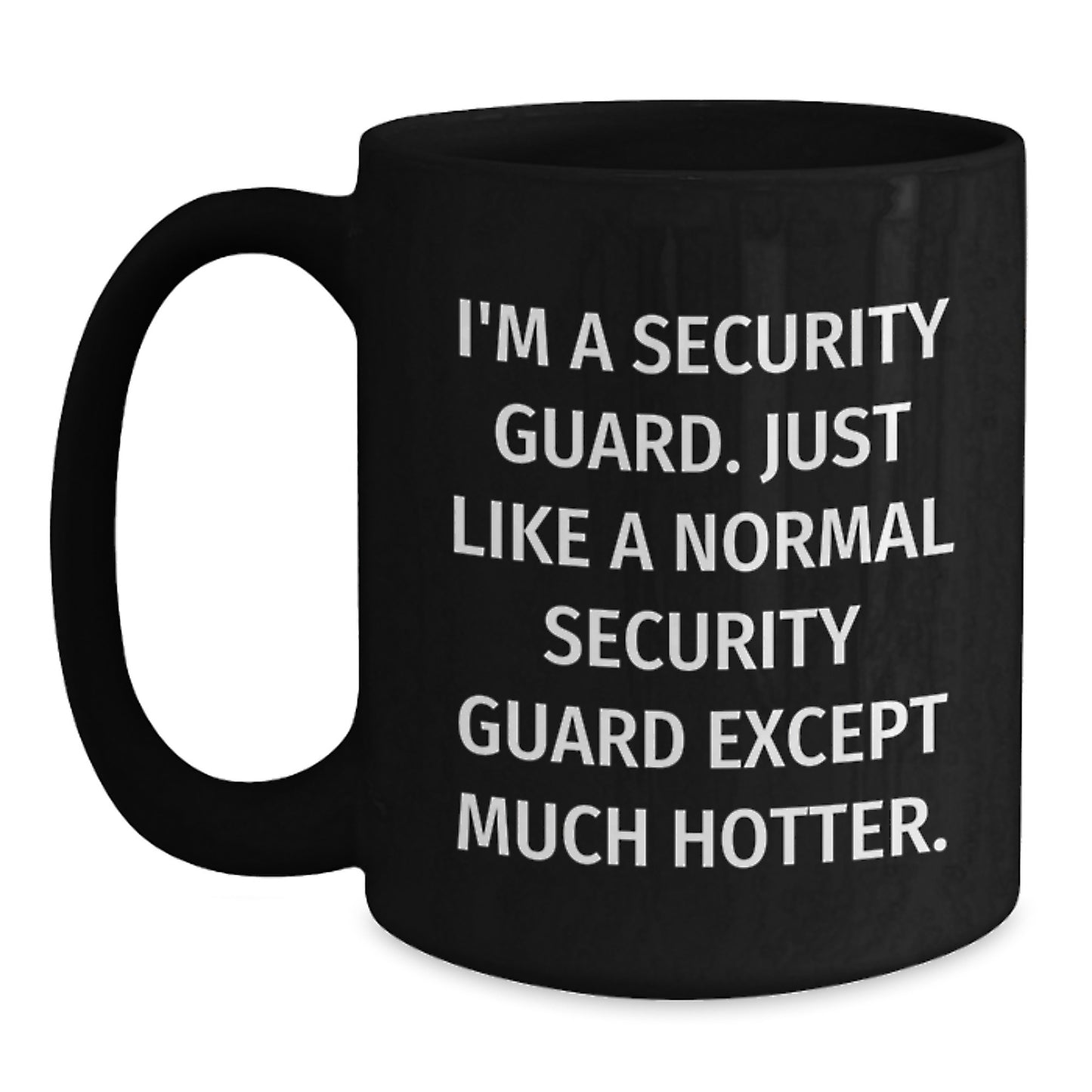 Security Guard Black Coffee Mug Idea for Coworkers Birthday Gift - Main