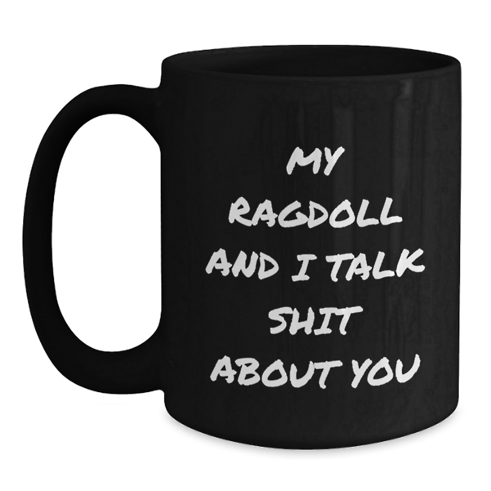 Birthday Gift Ragdoll Cat Mug for Her – Keepsake Black Coffee Cup - Main