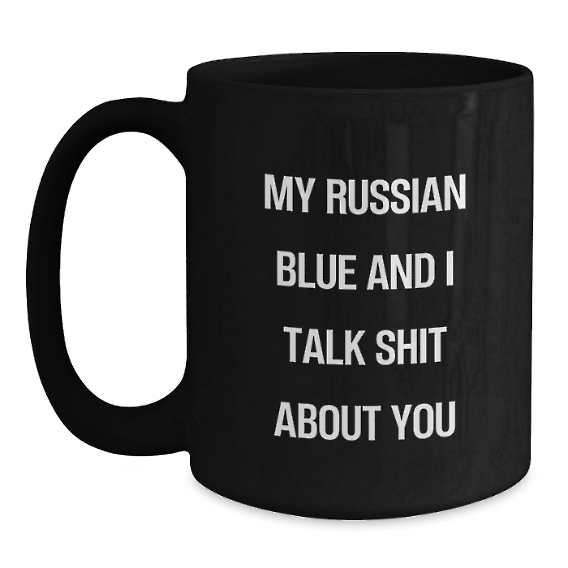 Russian Blue Cat Keepsake Premium Coffee Mug for Him Birthday Gift - Main