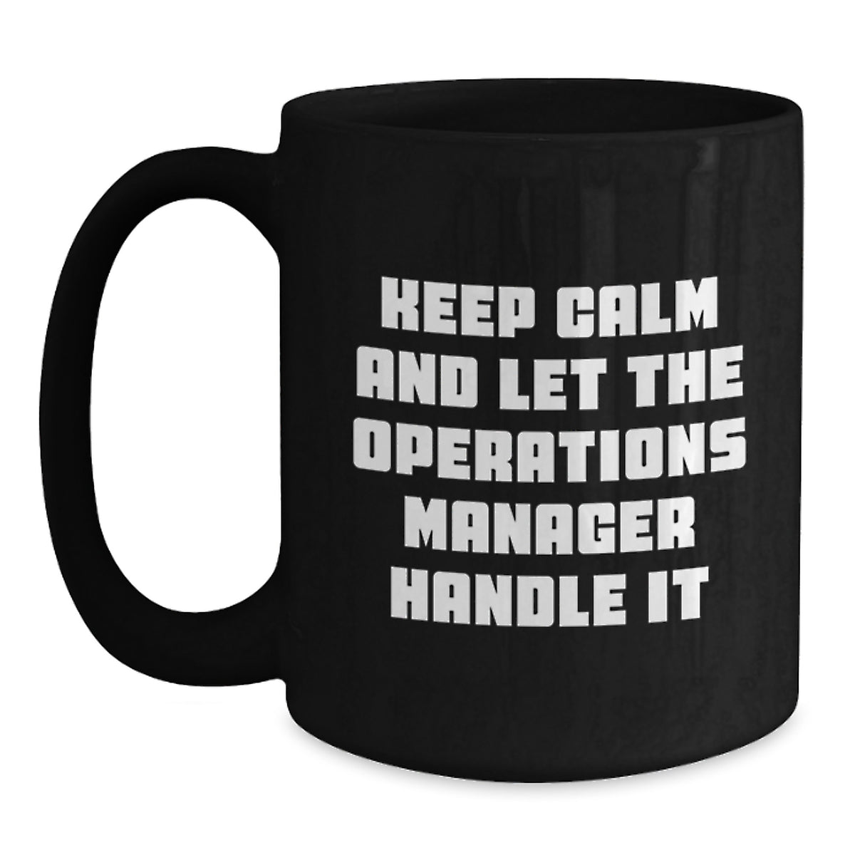 Funny Operations Manager Black Coffee Mug Gifts from Friends for Birthday Unique Ideas Operations Manager - Main